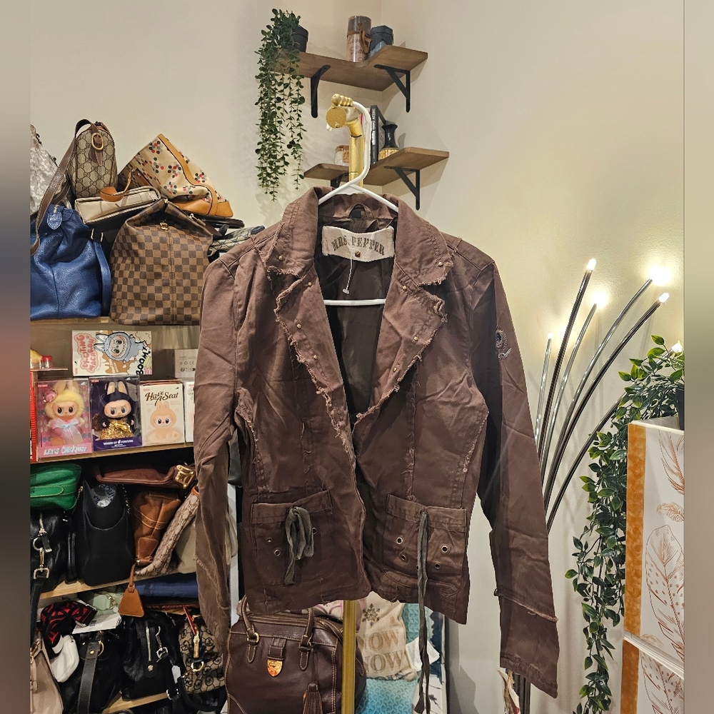 NWT Women's Brown Utility Jacket